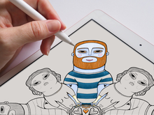 Load image into Gallery viewer, Him Her Mandala - Downloadable colouring & drawing sheets