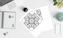 Load image into Gallery viewer, Lemons Mandala - Downloadable colouring & drawing sheets