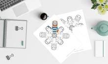 Load image into Gallery viewer, Him Her Mandala - Downloadable colouring & drawing sheets