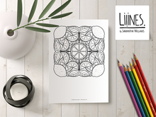 Load image into Gallery viewer, Lemons Mandala - Downloadable colouring & drawing sheets