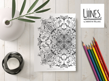 Load image into Gallery viewer, Monstera Mandala - Downloadable colouring & drawing sheets