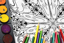Load image into Gallery viewer, The Fox & the Grapes - Downloadable colouring & drawing sheets