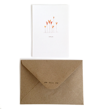 Load image into Gallery viewer, I love you flowers - Postcard