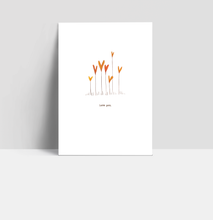Load image into Gallery viewer, I love you flowers - Postcard