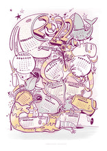 Load image into Gallery viewer, Printable Illustrated 2022 Calendar Poster