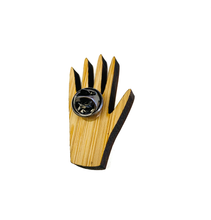 Load image into Gallery viewer, Bamboo Pin- Heart in Hand