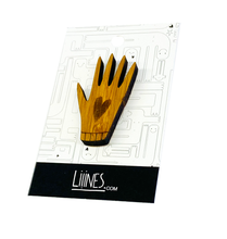 Load image into Gallery viewer, Bamboo Pin- Heart in Hand