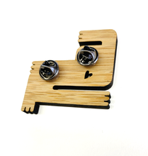 Load image into Gallery viewer, Bamboo Pin- Monster Grooves