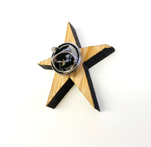 Load image into Gallery viewer, Bamboo Pin- Happy Star
