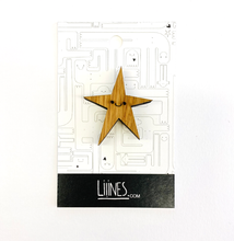 Load image into Gallery viewer, Bamboo Pin- Happy Star