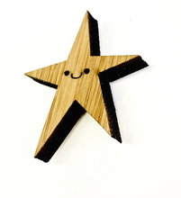 Load image into Gallery viewer, Bamboo Magnet- Happy Star