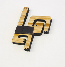 Load image into Gallery viewer, Bamboo Magnet- Yogi Monster
