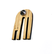 Load image into Gallery viewer, Bamboo Pin- Yogi Monster 'Bridge'