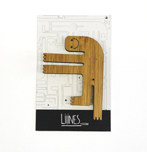 Load image into Gallery viewer, Bamboo Pin- Yogi Monster 'Dog'