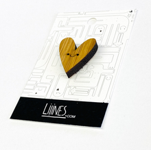 Load image into Gallery viewer, Bamboo Pin- Happy Heart