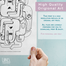 Load image into Gallery viewer, Monster Mash Mandala - Downloadable colouring & drawing sheets