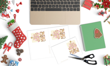 Load image into Gallery viewer, 4 downloadable Christmas cards - bumper pack - Instant DOWNLOAD
