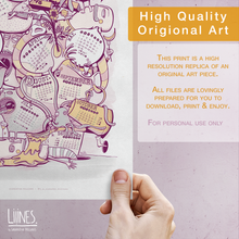 Load image into Gallery viewer, Printable Illustrated 2022 Calendar Poster