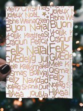 Load image into Gallery viewer, Merry Christmas (in 14  Different Languages) Christmas card - Instant DOWNLOAD
